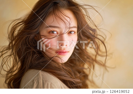 オシャレな髪型の女性・ヘアスタイル「AI生成画像」 126419052