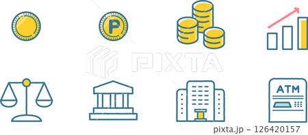 お金に関わるアイコンセット② お金に関わるアイコンセット② 126420157