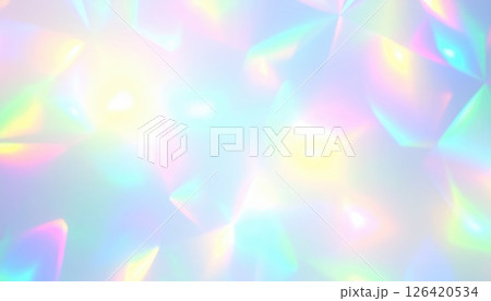 《AI画像》カラフルなプリズムの光 126420534