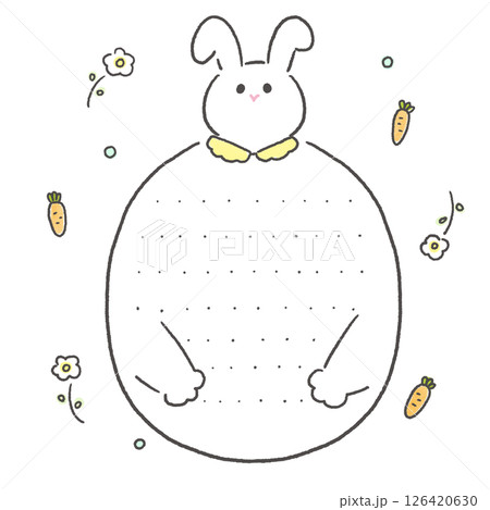 うさぎのひとことメモ うさぎのひとことメモ 126420630