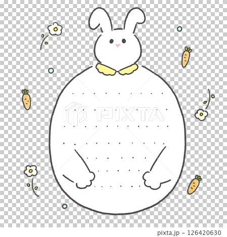 うさぎのひとことメモ うさぎのひとことメモ 126420630