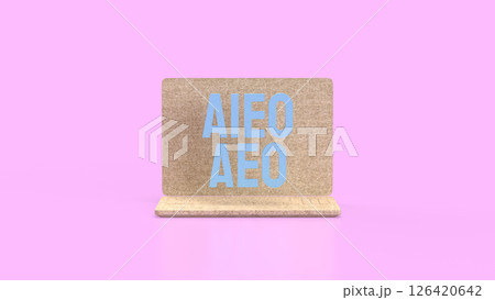 The AEO and AIEO on notebook for technology concept 3d Rendering. 126420642