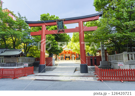 御霊神社 正面鳥居(大阪市中央区淡路町) 御霊神社 正面鳥居(大阪市中央区淡路町) 126420721