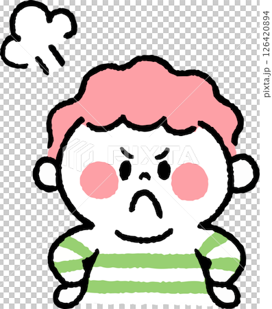 怒っている男の子 126420894