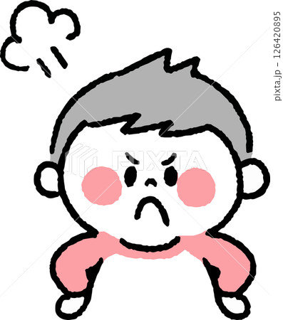 怒っている男の子 怒っている男の子 126420895