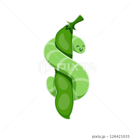 Cartoon farm font for agriculture type and harvest typeface, vector English alphabet. Farm font dollar sign of bean or green pea pod with caterpillar worm for kids funny farming alphabet type 126421035