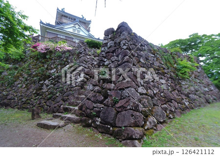 亀山山頂の越前大野城 本丸天守（福井県大野市） 126421112