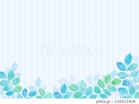 青葉・若葉の爽やかなイラスト背景 青葉・若葉の爽やかなイラスト背景 126421926
