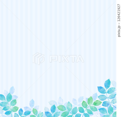 青葉・若葉の爽やかなイラスト背景 青葉・若葉の爽やかなイラスト背景 126421927