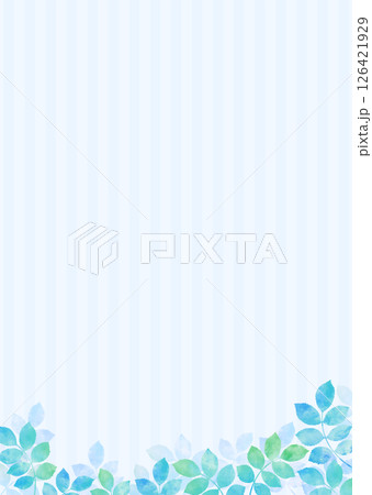 青葉・若葉の爽やかなイラスト背景 青葉・若葉の爽やかなイラスト背景 126421929