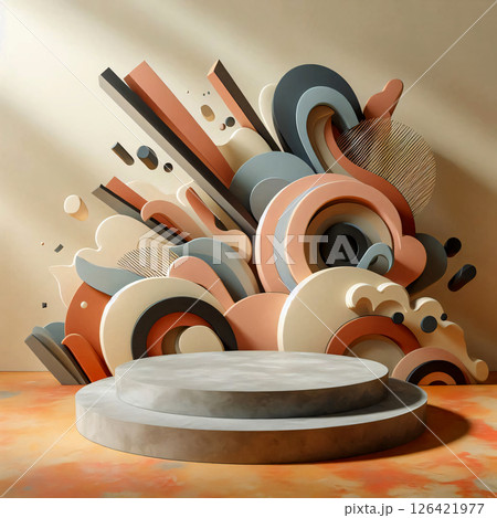 Modern and innovative podium design 126421977