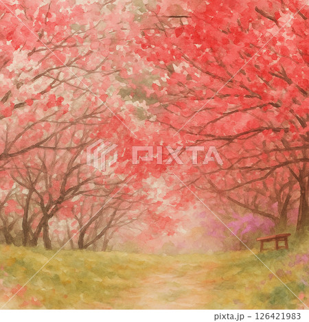 花桃のトンネル 花桃のトンネル 126421983