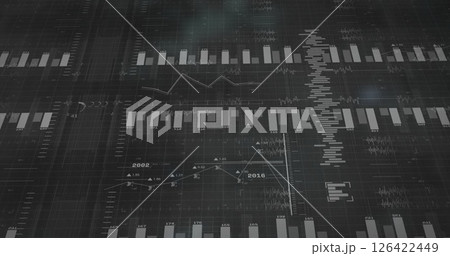 Image of network of connections with people icons over black background Image of network of connections with people icons over black background 126422449