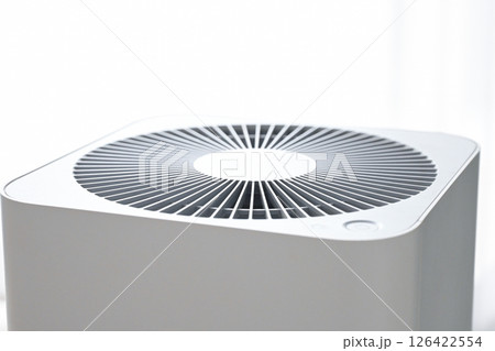 air purifier technology clean dust pm 2.5 in living room inside home for healthy care 126422554