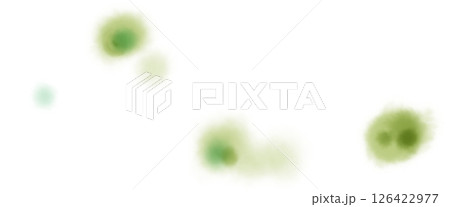 宝石のような苔のような緑色のドットあしらいイラスト 126422977