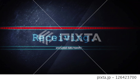 Image of text and data processing over dark background 126423700