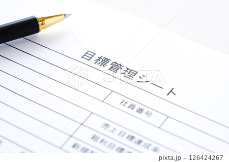 個人やチームの達成目標を明確に定義し、進捗状況を追跡するためのツールである「目標管理シート」を書く 個人やチームの達成目標を明確に定義し、進捗状況を追跡するためのツールである「目標管理シート」を書く 126424267