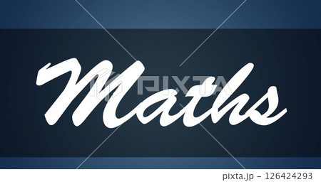 Image of maths text on blue background Image of maths text on blue background 126424293