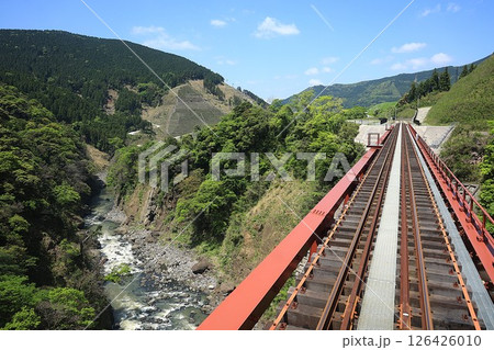 【南阿蘇鉄道】MT-4000形からの車窓(高森線:長陽〜立野) 【南阿蘇鉄道】MT-4000形からの車窓(高森線:長陽〜立野) 126426010