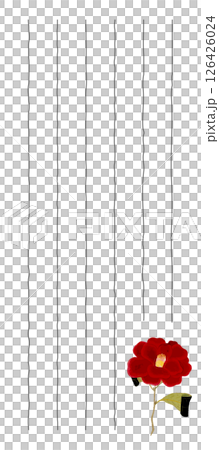 椿（飛燕）の一筆箋素材 126426024
