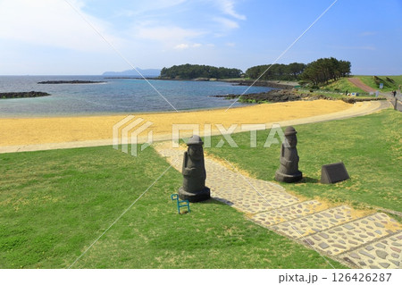 【佐賀県】晴天の波戸岬海水浴場　 126426287