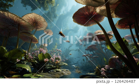 Enchanted Fungal Forest 126426487