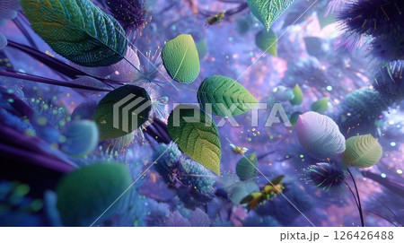 Fantastical Dreamscape Flora 126426488