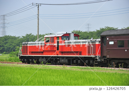 八高線　松久－用土　JR東日本　DD51-842＋スハフ42-2173＋DD51-897（高崎） 126426705