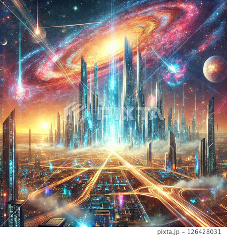 5万円です。未来宇宙都市絵画 宇宙都市の写真 - 高品質な写真を無料でダウンロード | Magnific（旧