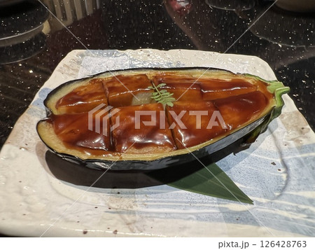 美味しそうな米なすのみそ田楽 美味しそうな米なすのみそ田楽 126428763