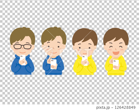 一個操作智能手機的人 一個操作智能手機的人 126428849