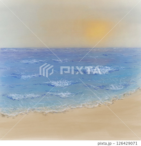 いつかの海と夕焼け いつかの海と夕焼け 126429071