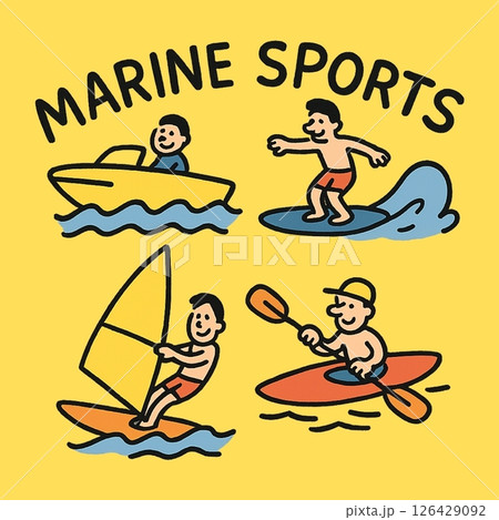 夏満喫！楽しいマリンスポーツ 126429092