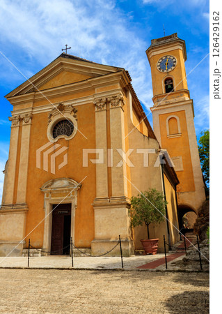 Church of Our Lady Assumption (Notre Dame de l'Assomption) in the medieval village of Eze, French Riviera, France 126429162