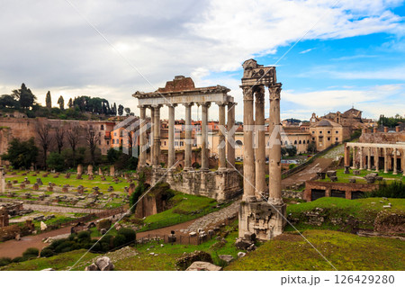 Ruins of the Roman Forum in Rome, Italy Ruins of the Roman Forum in Rome, Italy 126429280