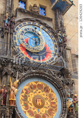 Prague astronomical clock or Prague Orloj is a medieval astronomical clock attached to the Old Town Hall in Prague, Czech Republic Prague astronomical clock or Prague Orloj is a medieval astronomical clock attached to the Old Town Hall in Prague, Czech Republic 126429283
