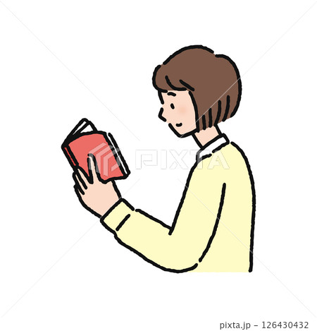 本を読む女性 本を読む女性 126430432