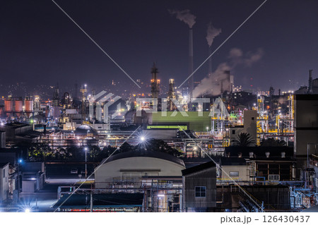 《山口県》周南市の工場夜景・周南大橋周辺 126430437