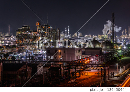 《山口県》周南市の工場夜景・周南大橋周辺 《山口県》周南市の工場夜景・周南大橋周辺 126430444