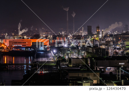 《山口県》周南市の工場夜景・周南大橋周辺 126430470