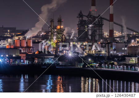 《山口県》周南市の工場夜景・周南大橋周辺 126430487