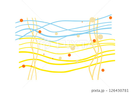 カラフルな曲線のライン 126430781