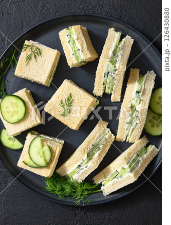 cucumber sandwiches with tasty cream cheese spread cucumber sandwiches with tasty cream cheese spread 126430880