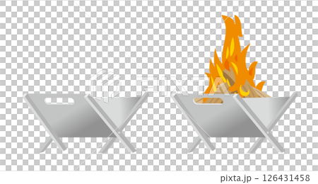 火坑的插圖 126431458