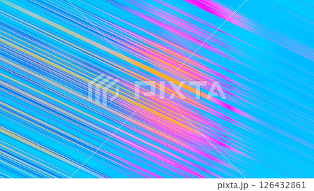 高速に流れるデジタルライン|ブルーとピンクのスピード感背景 高速に流れるデジタルライン|ブルーとピンクのスピード感背景 126432861