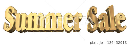 3DCG文字「Summer Sale(サマーセール)」 3DCG文字「Summer Sale(サマーセール)」 126432918