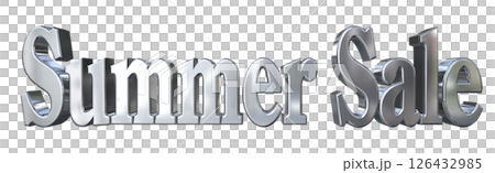 3DCG文字“夏季促銷” 3DCG文字“夏季促銷” 126432985