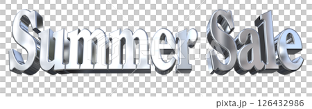 3DCG文字“夏季促銷” 3DCG文字“夏季促銷” 126432986