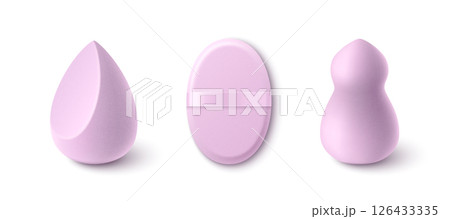 Makeup sponge blender set in pastel pink Makeup sponge blender set in pastel pink 126433335
