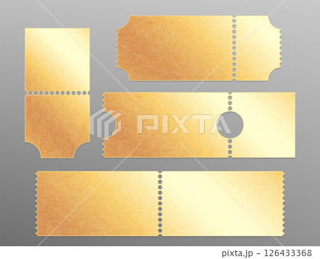 Luxury golden tickets collection Luxury golden tickets collection 126433368